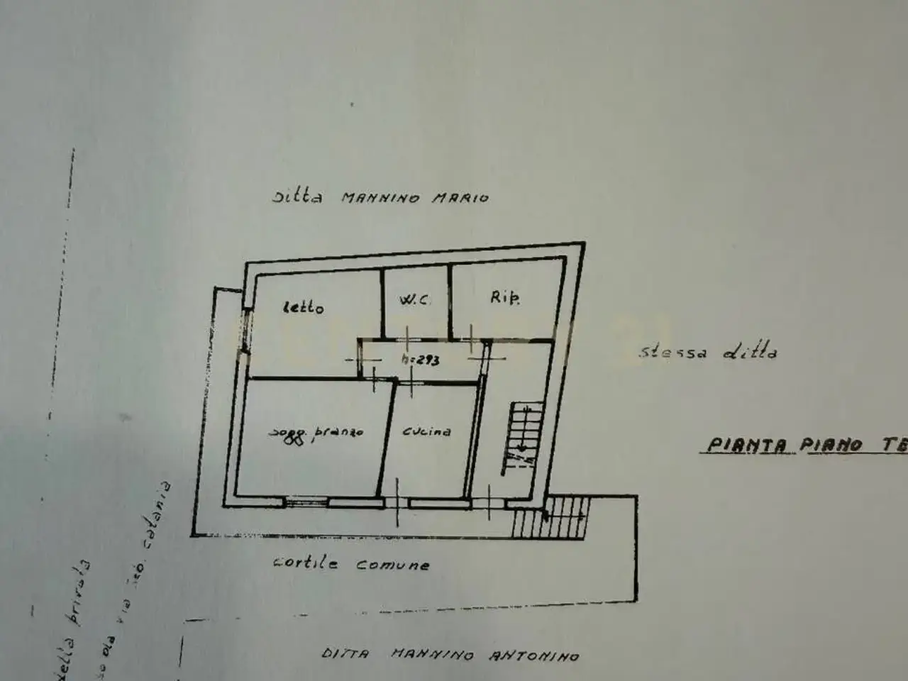 Palazzina commerciale in Via Sebastiano Catania 284, Catania, {3} - Planimetria 1