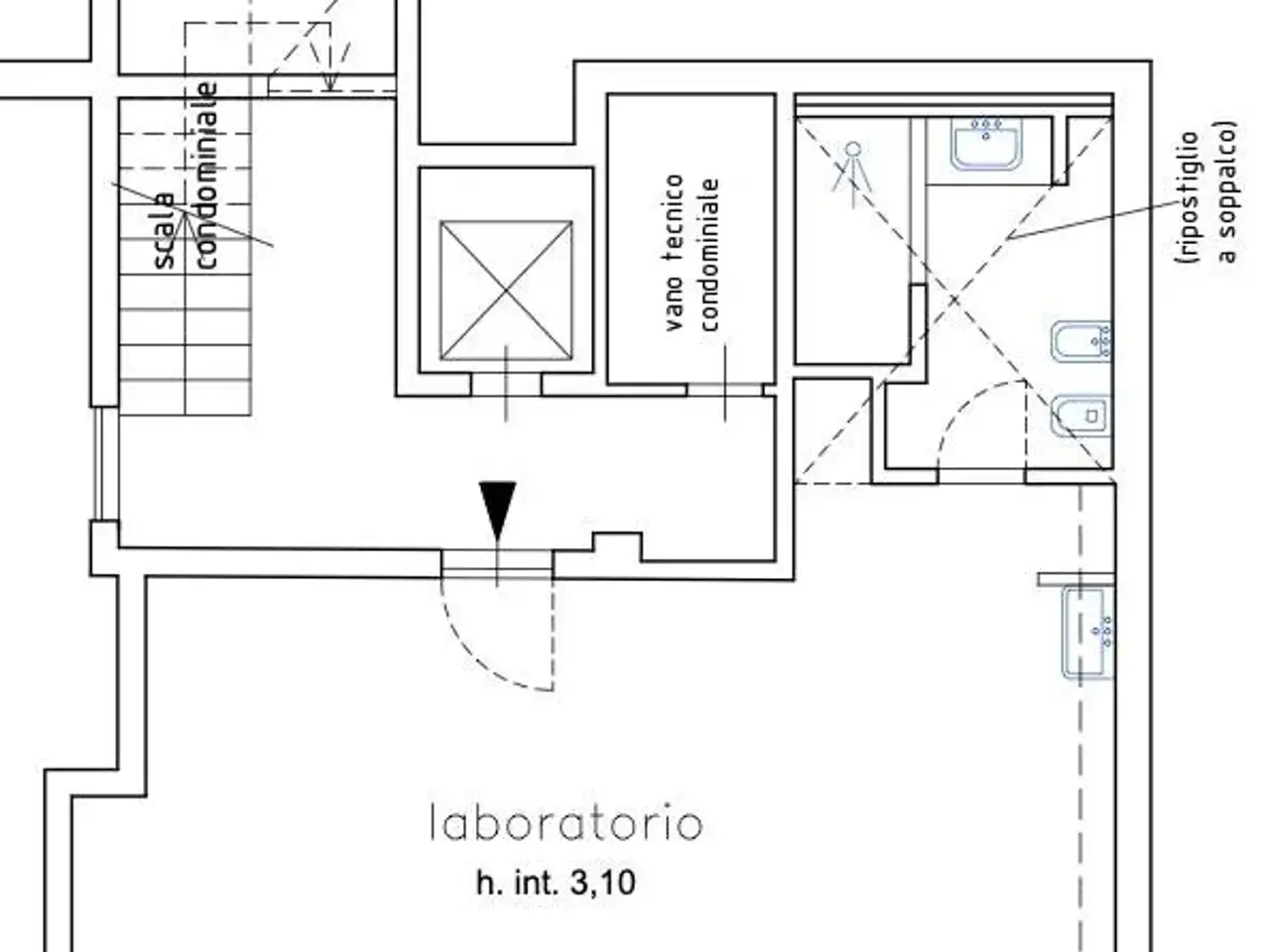 Laboratorio in Via Antonio Maffi 21, Milano, {3} - Planimetria 1