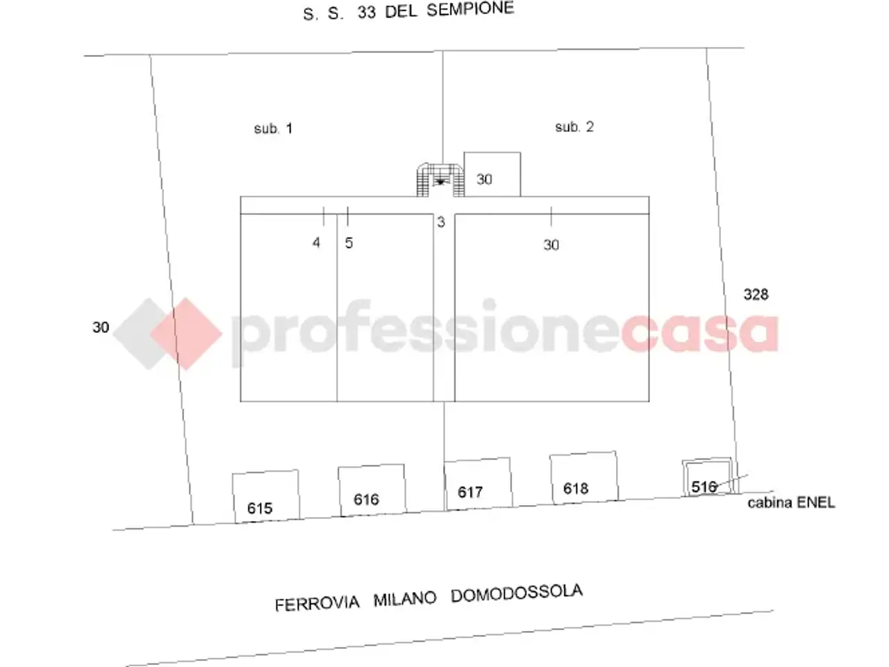 Negozio in Via Sempione, Castelletto Sopra Ticino, {3} - Planimetria 1
