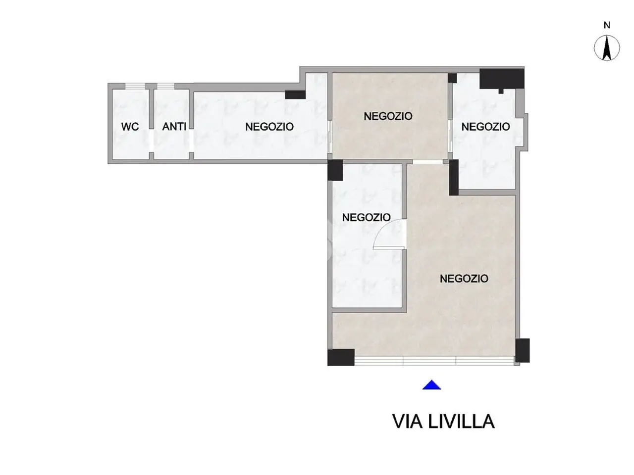 Negozio in Via Livilla 21, Roma, {3} - Planimetria 1