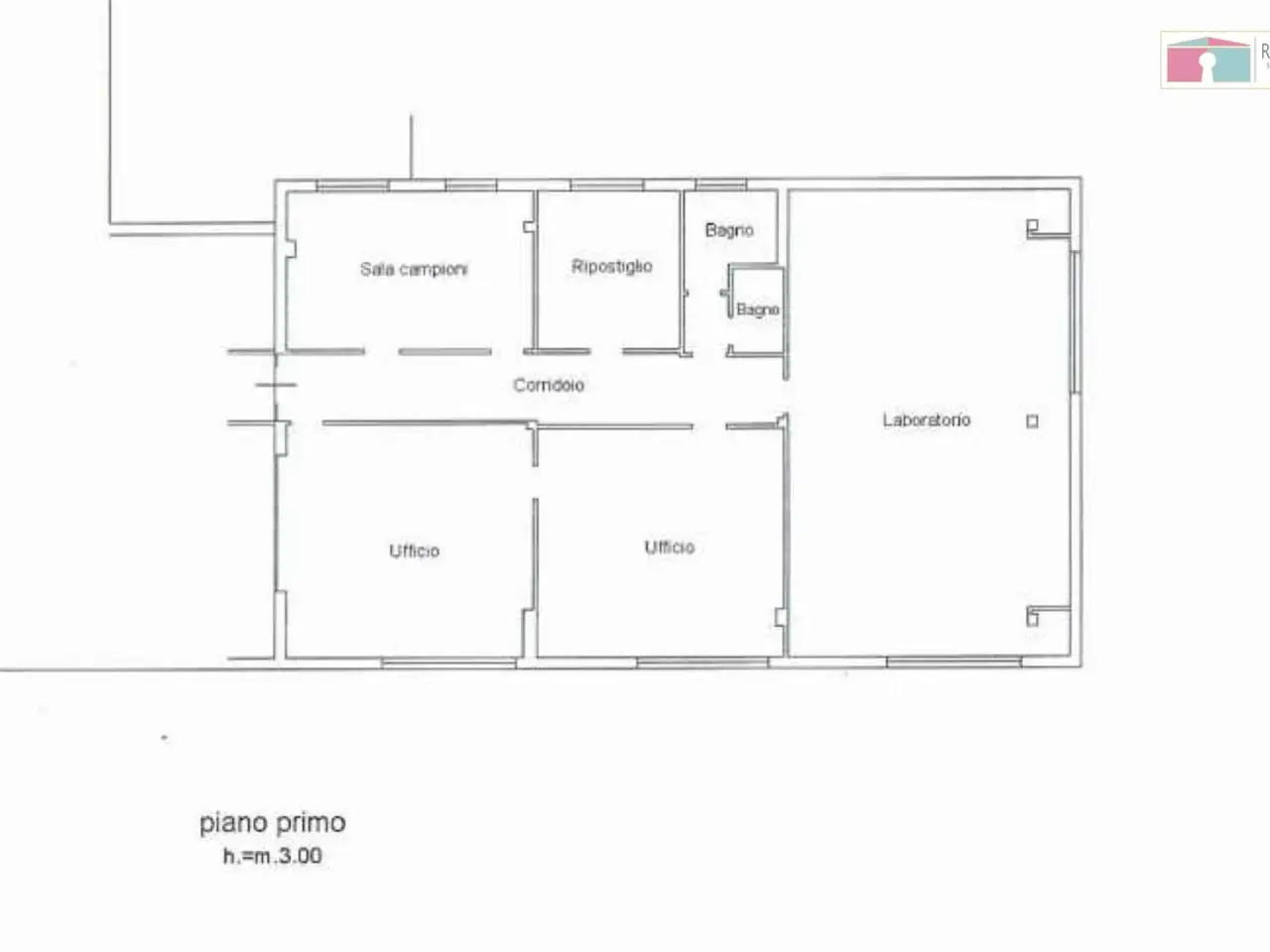 Palazzina commerciale in Via Salgari, Modena, {3} - Planimetria 1