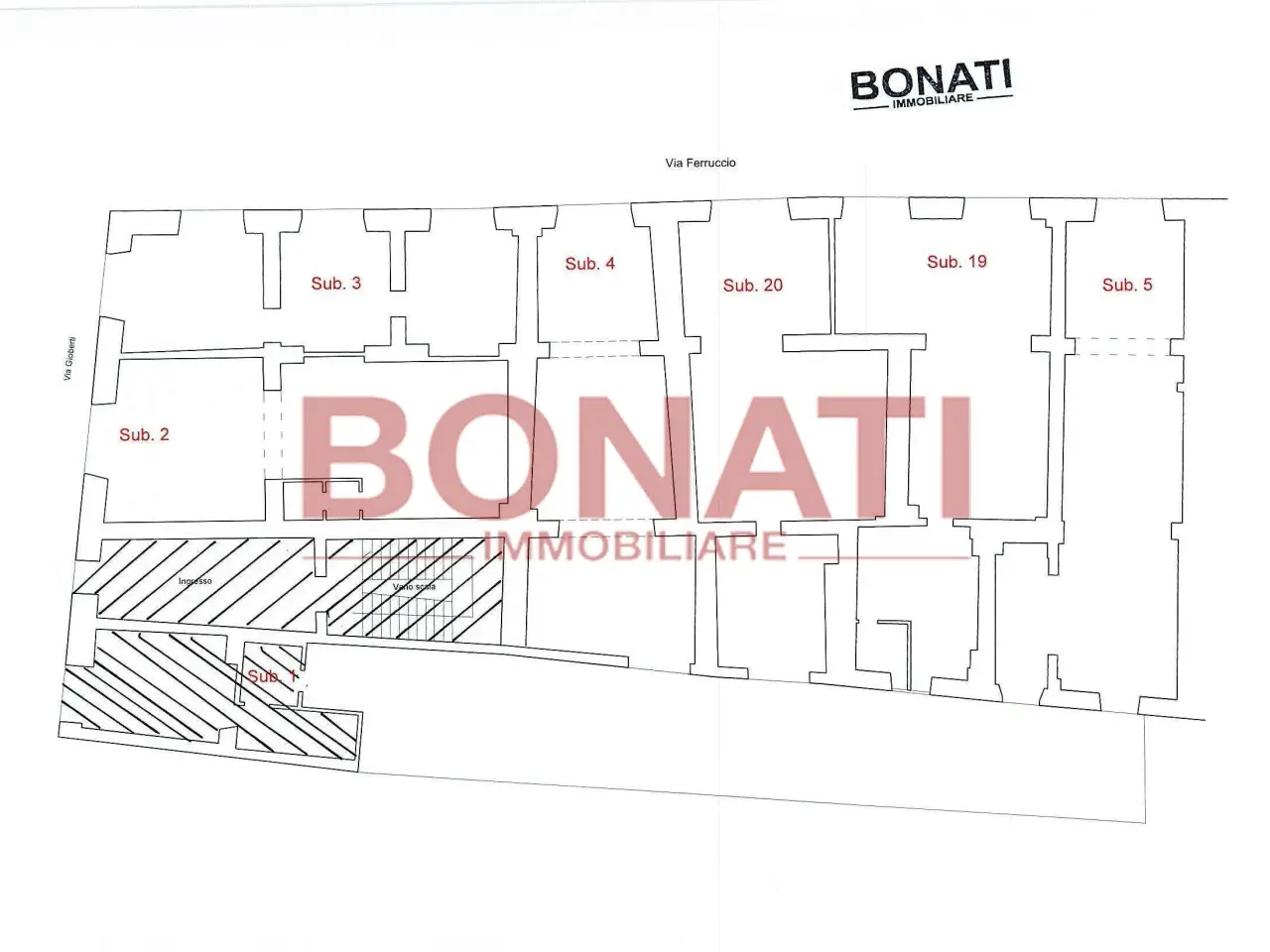 Negozio in Via Ferruccio 43, La Spezia, {3} - Planimetria 1
