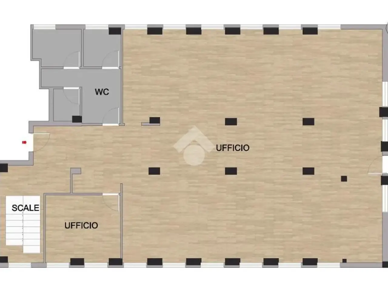 Ufficio in Via Inverigo 14, Milano, {3} - Planimetria 1