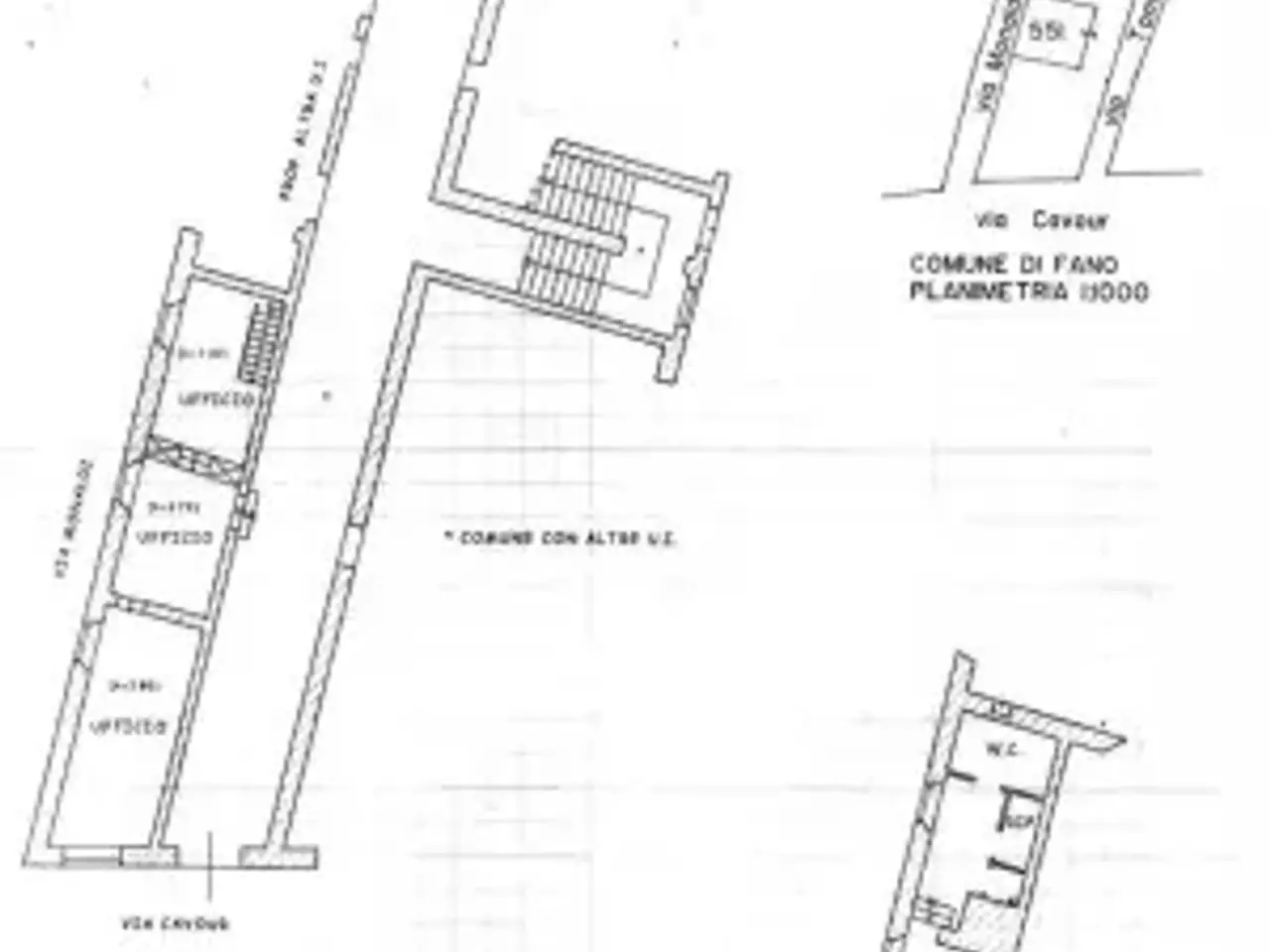 Ufficio in Via Camillo Benso di Cavour 55, Fano, {3} - Planimetria 1