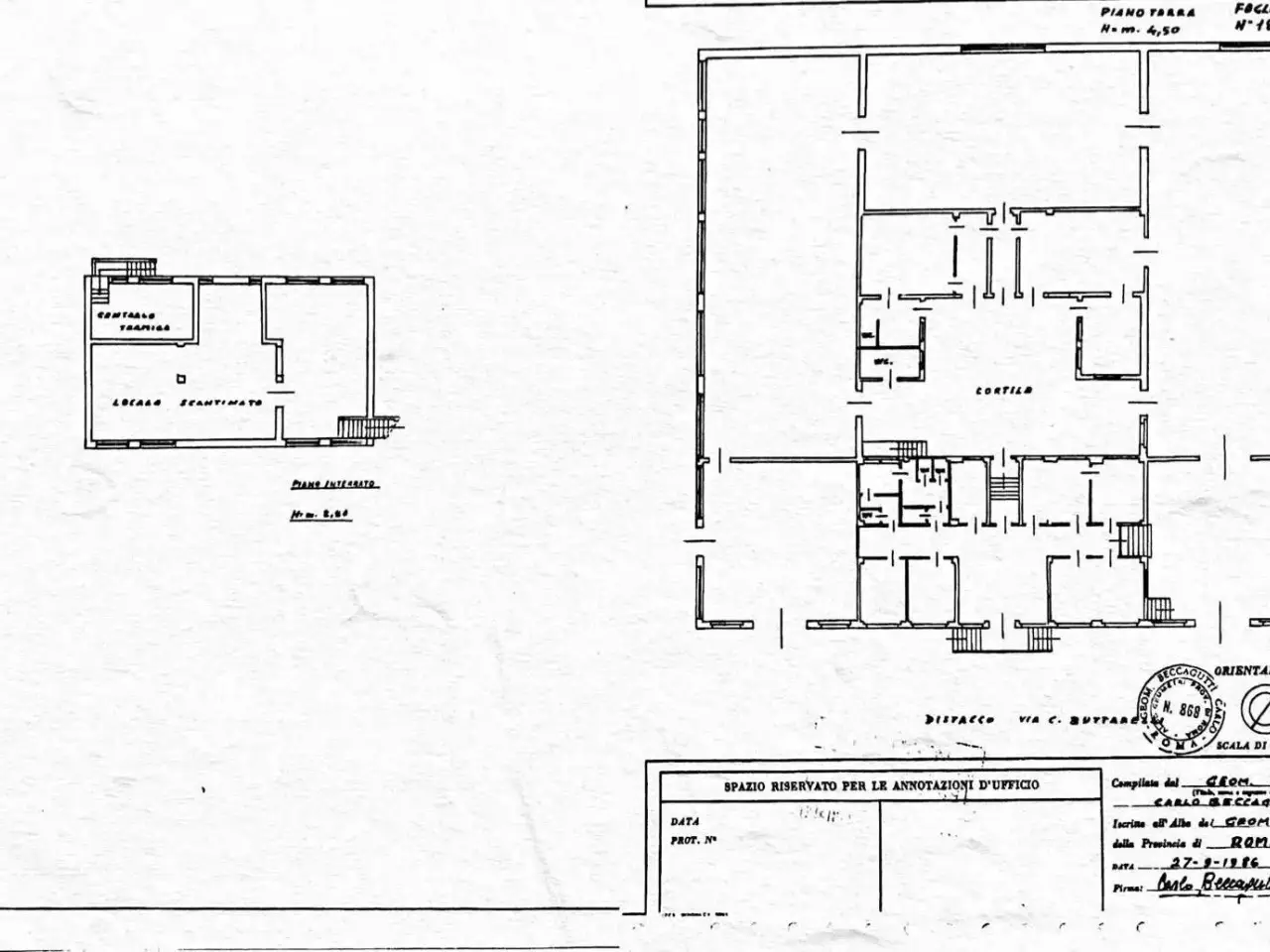 Negozio in Via Carlo Buttarelli 33, Roma, {3} - Planimetria 1