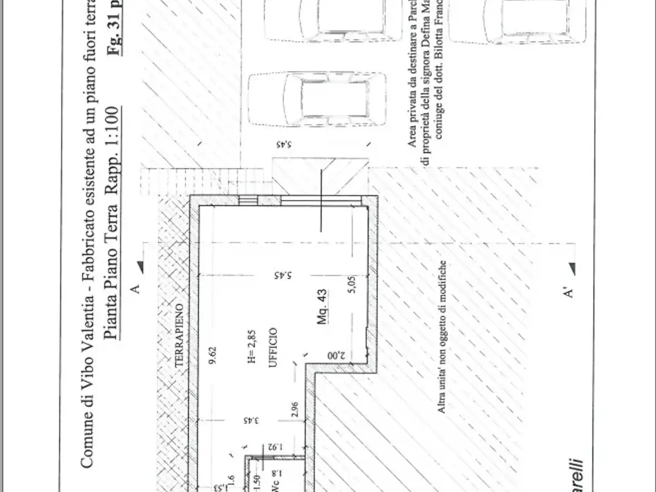 Magazzino in Viale Emanuele Bucciarelli 58, Vibo Valentia, {3} - Planimetria 1
