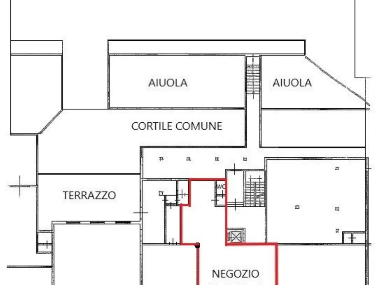 Negozio in Via Galileo Galilei 5, Reggio nell'Emilia, {3} - Planimetria 1
