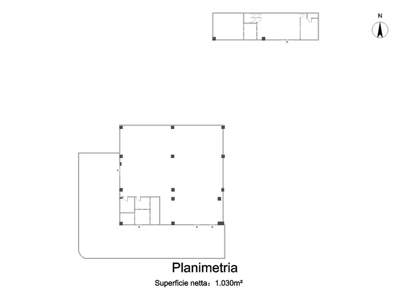 Capannone in Via Monte Misma 1, Calcinate, {3} - Planimetria 1