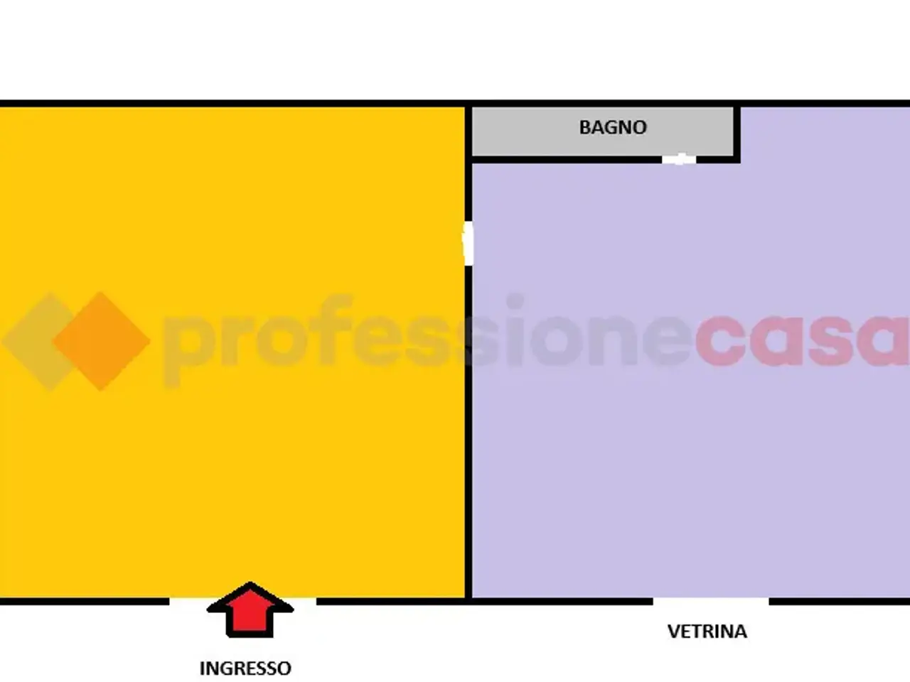 Esercizio commerciale in Via Bernardino Martirano 2/a/B, Napoli, {3} - Planimetria 1