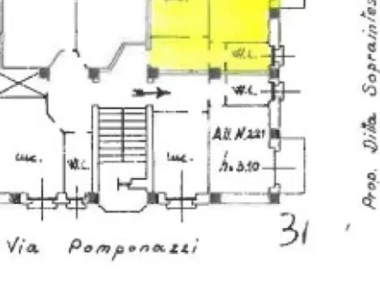 Bilocale in Via Pietro Pomponazzi 5, Torino - Planimetria 1