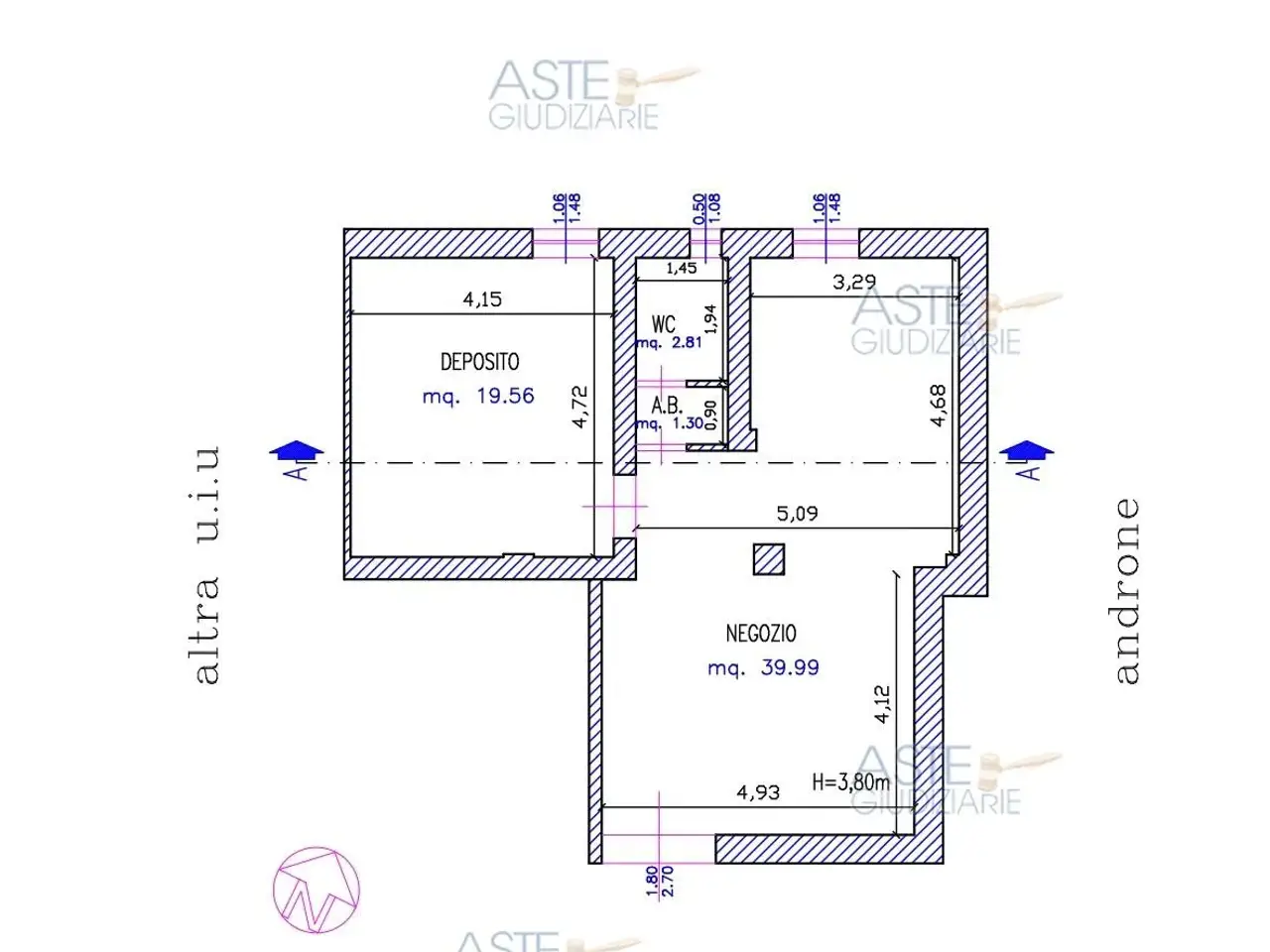 Negozio in Via C. Mannarini 14 14, Taranto, {3} - Planimetria 1