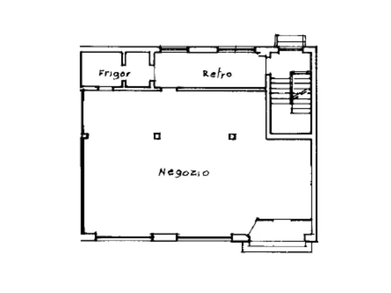 Negozio in Via E. De Amicis 18, Cornate D'Adda, {3} - Planimetria 1