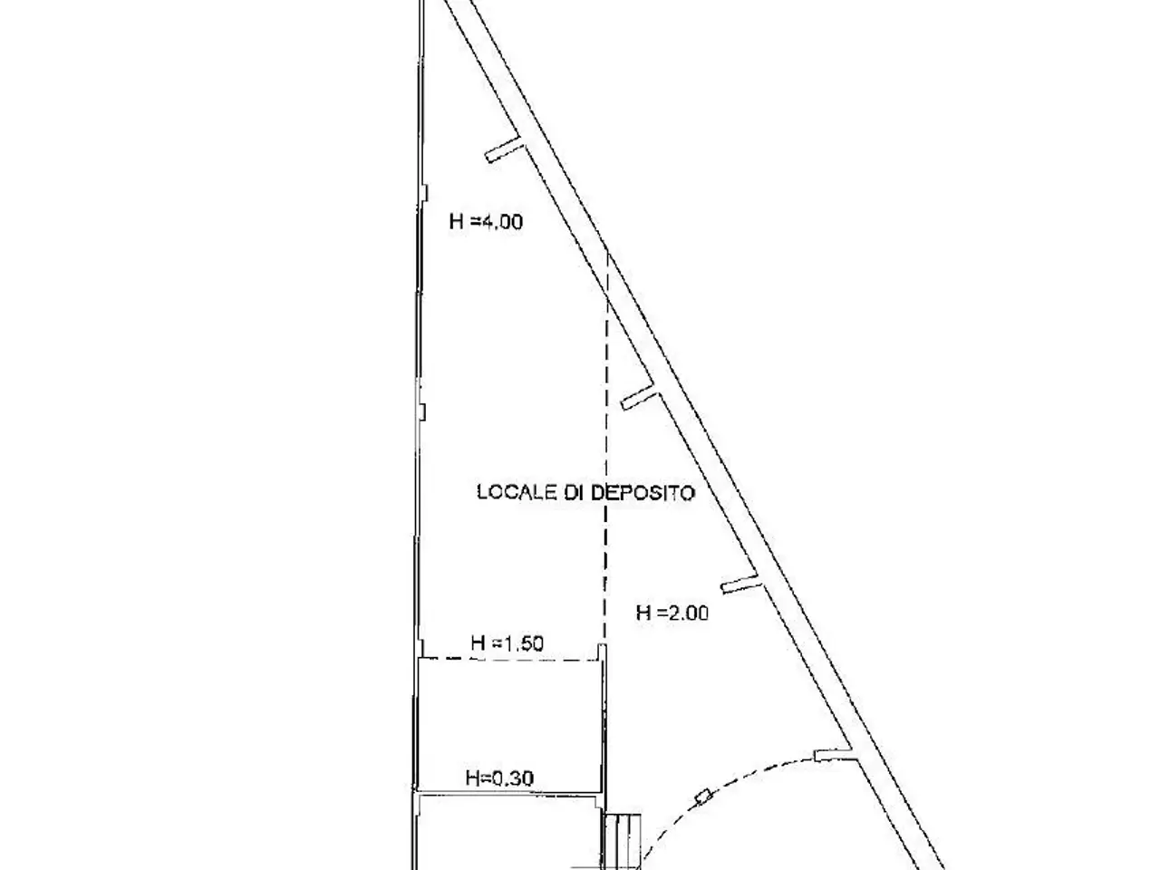 Negozio in Via Sebastiano Caboto, Cattolica, {3} - Planimetria 1