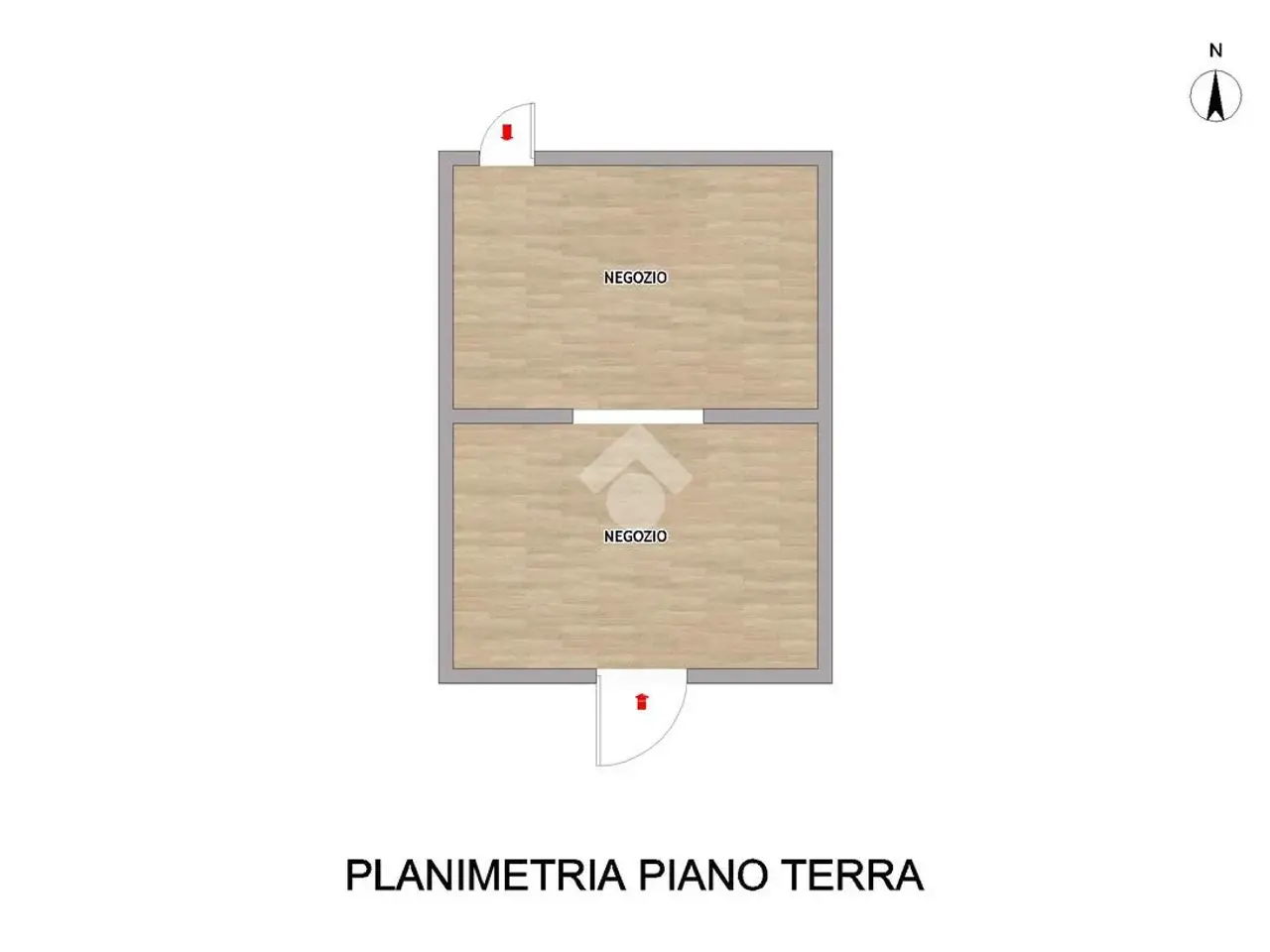 Negozio in Via Roma, Caorso, {3} - Planimetria 1