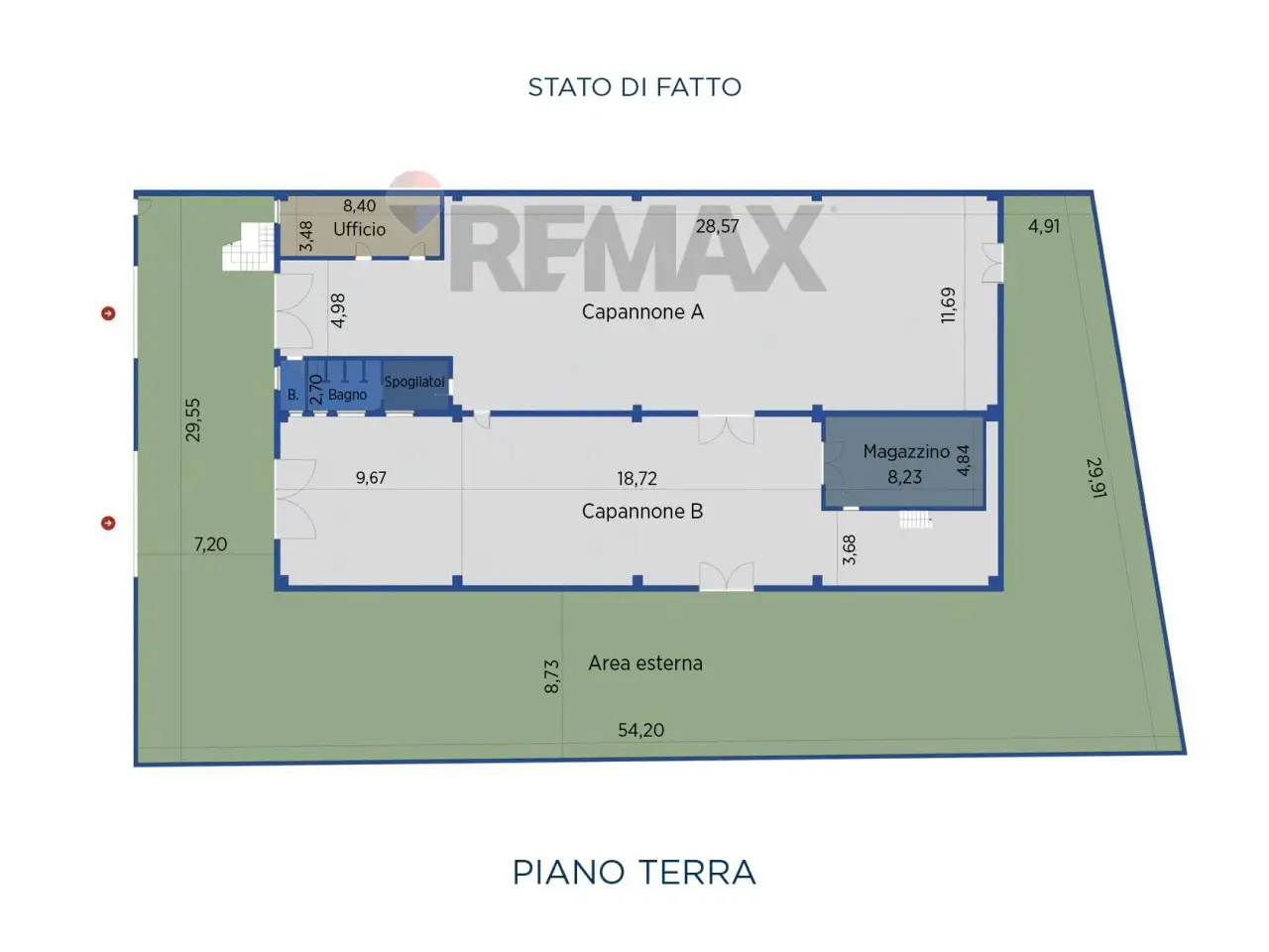 Capannone in Via Italia 1, Levate, {3} - Planimetria 1