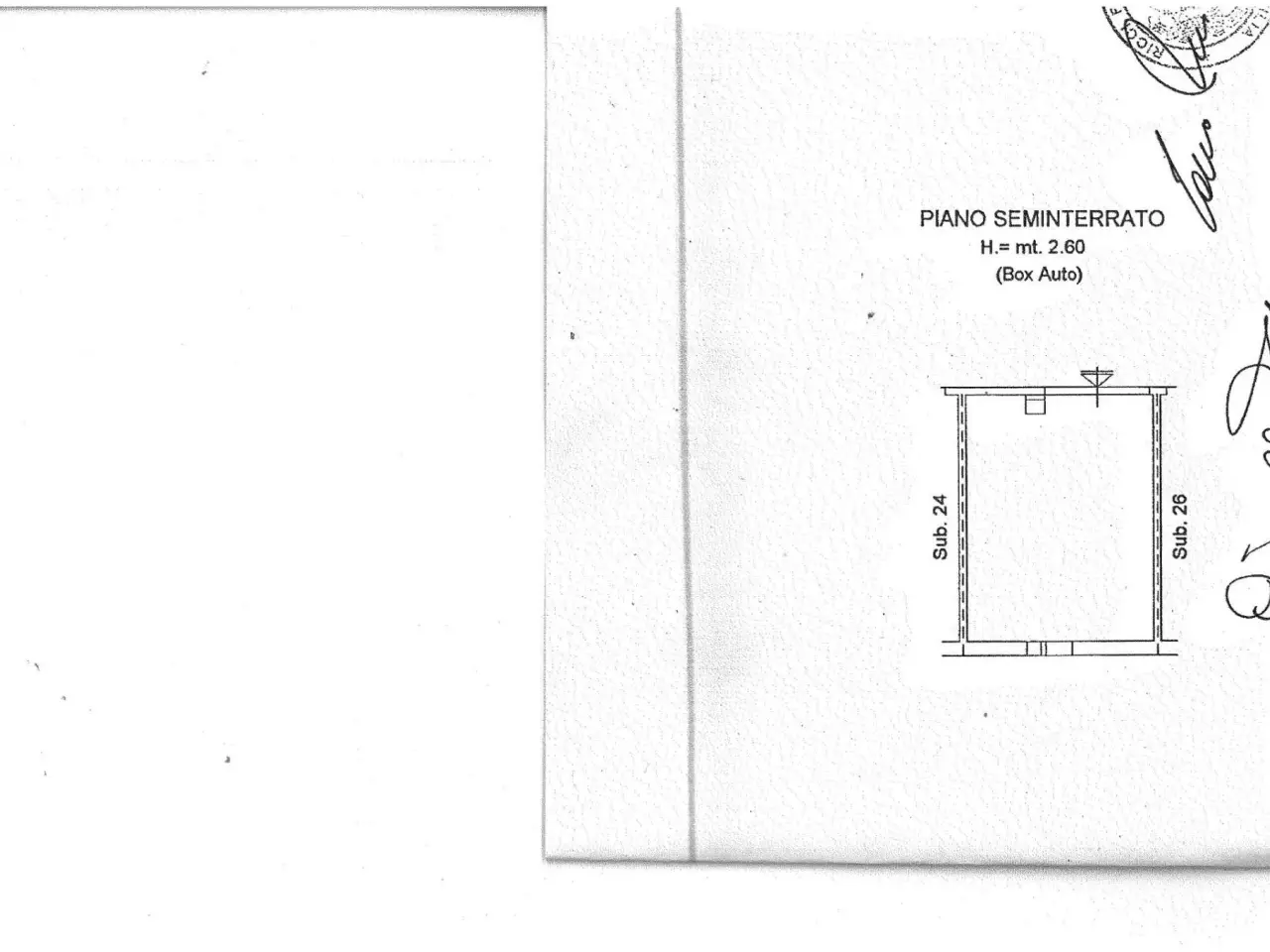 Garage or car box in Via Clitunno 26, Aprilia - Planimetry 1