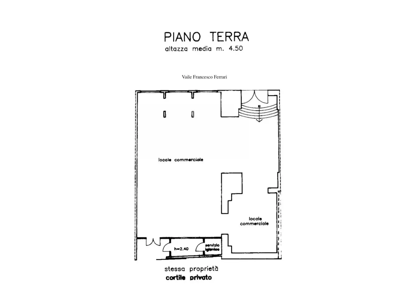 Negozio in Viale Francesco Ferrari, Casarano, {3} - Planimetria 1