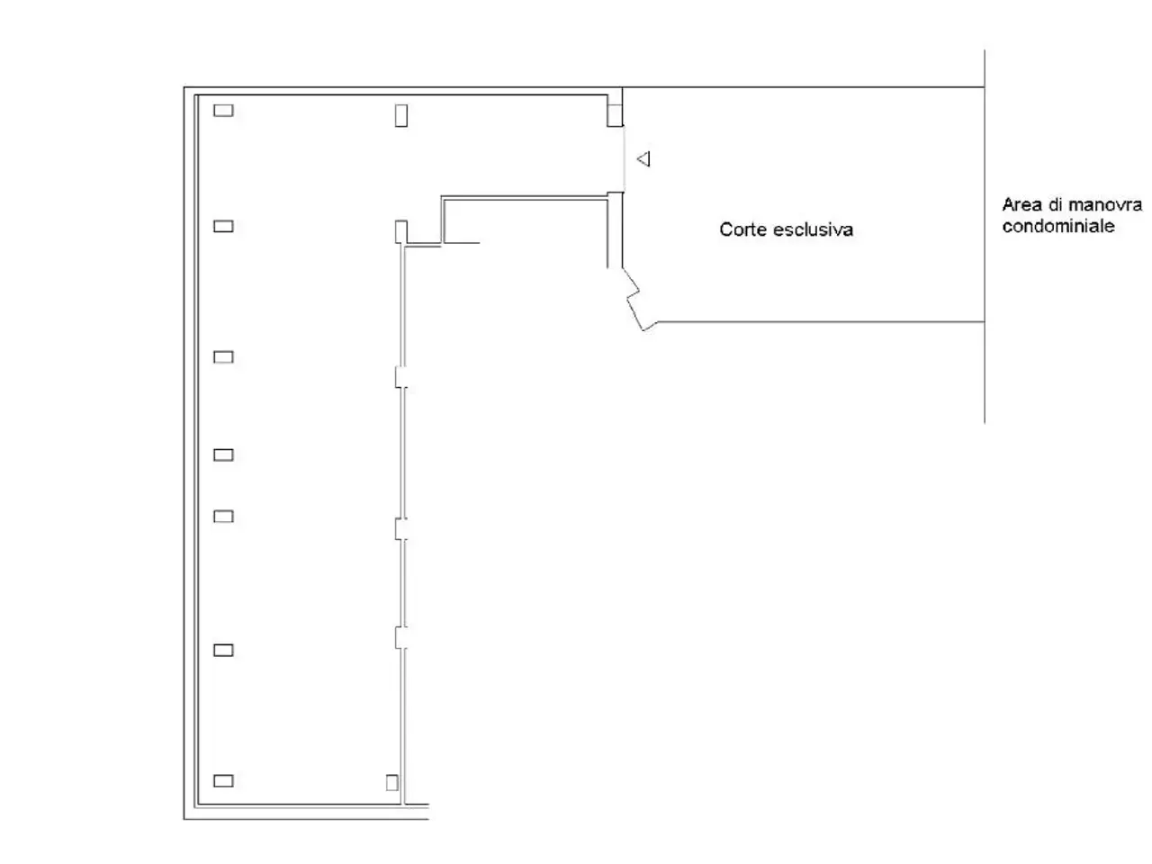 Magazzino in Via Marcantonio Bragadin 12, Roma, {3} - Planimetria 1