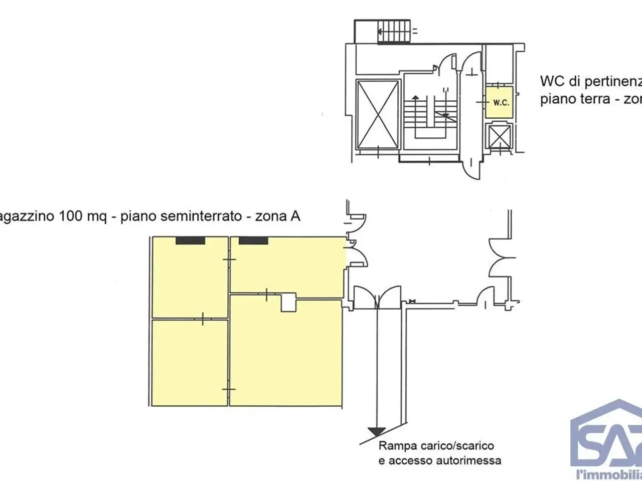 Magazzino in , Milano, {3} - Planimetria 1