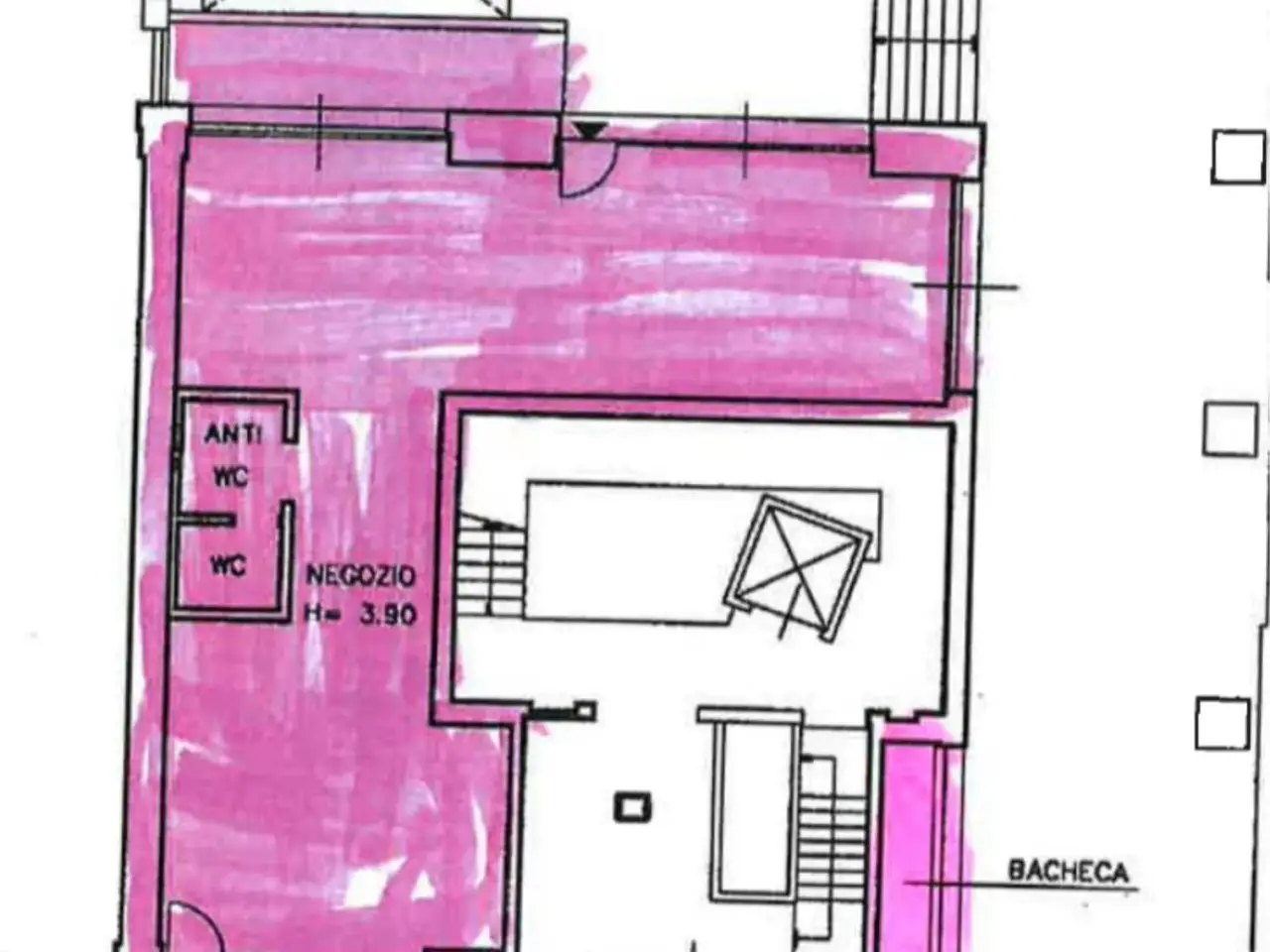 Negozio in Corso Giacomo Matteotti, Lecco, {3} - Planimetria 1