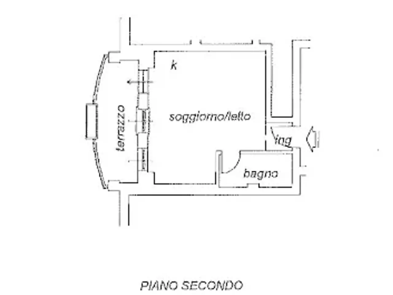 Monolocale in vendita, Via Lino Ventura, Parma - Planimetria 1