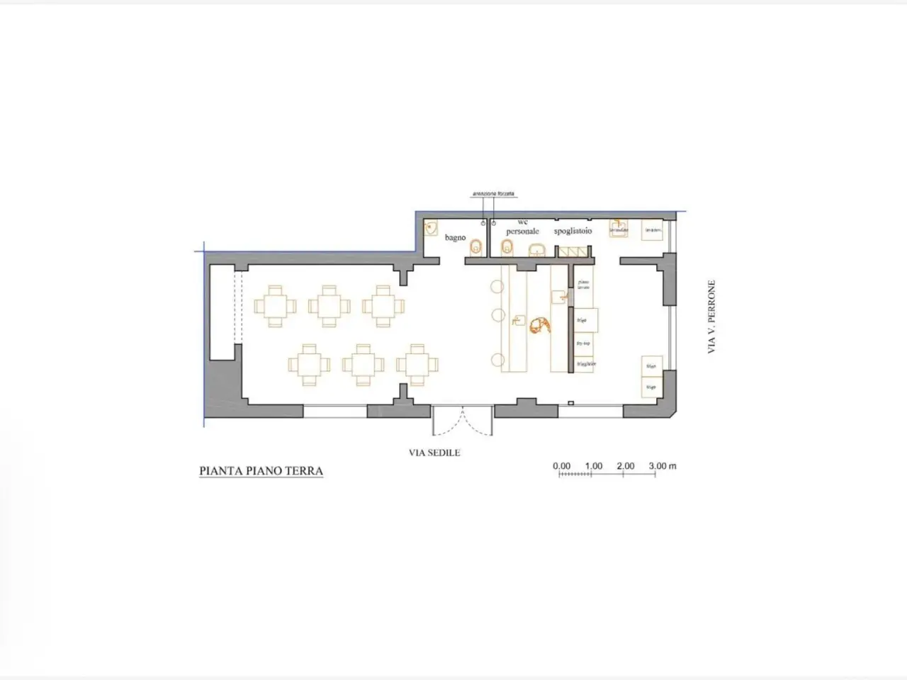 Pub in Via Sedile 17, Lecce, {3} - Planimetria 1