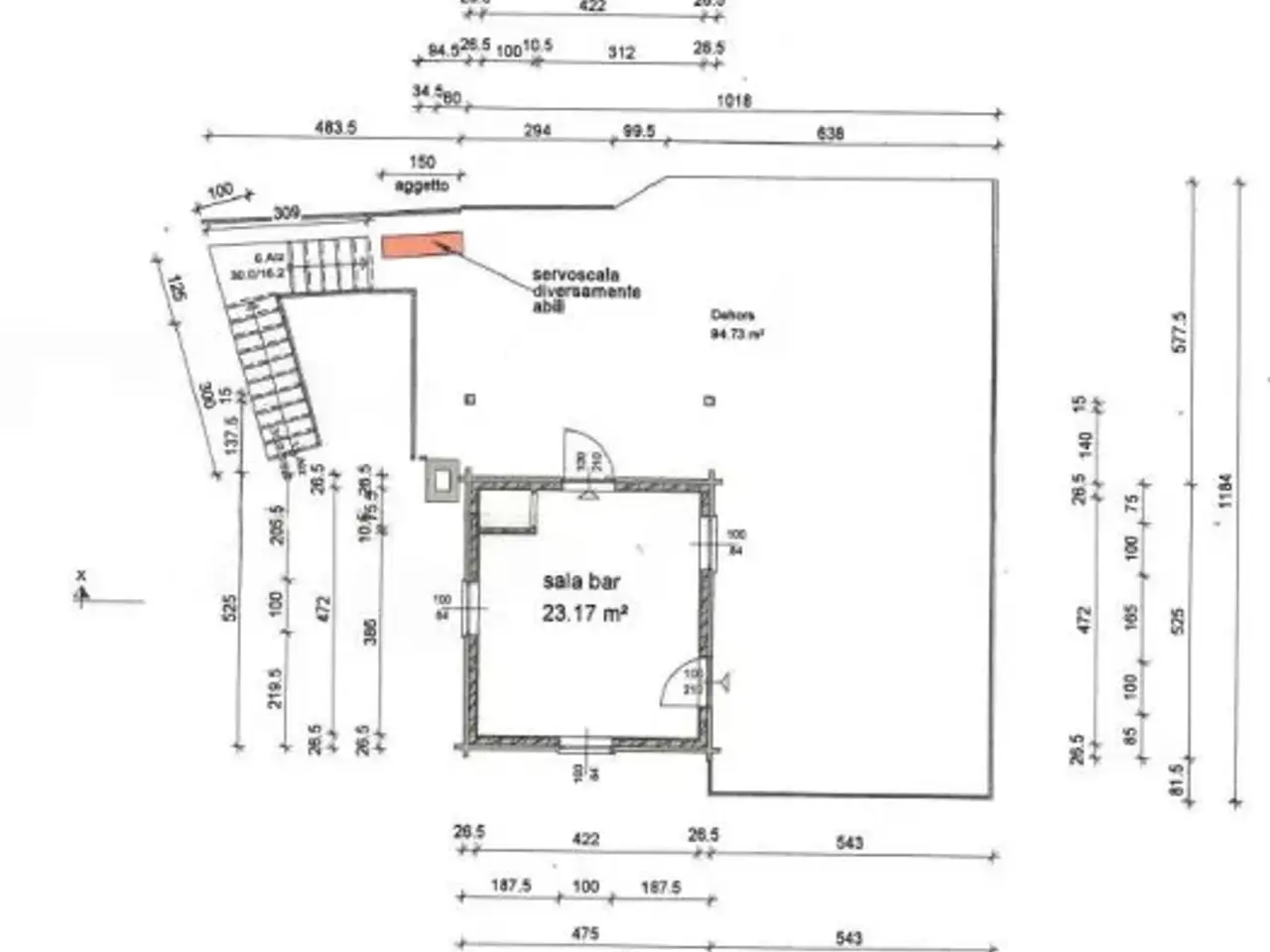 Negozio in Frazione La Tour, Verres, {3} - Planimetria 1