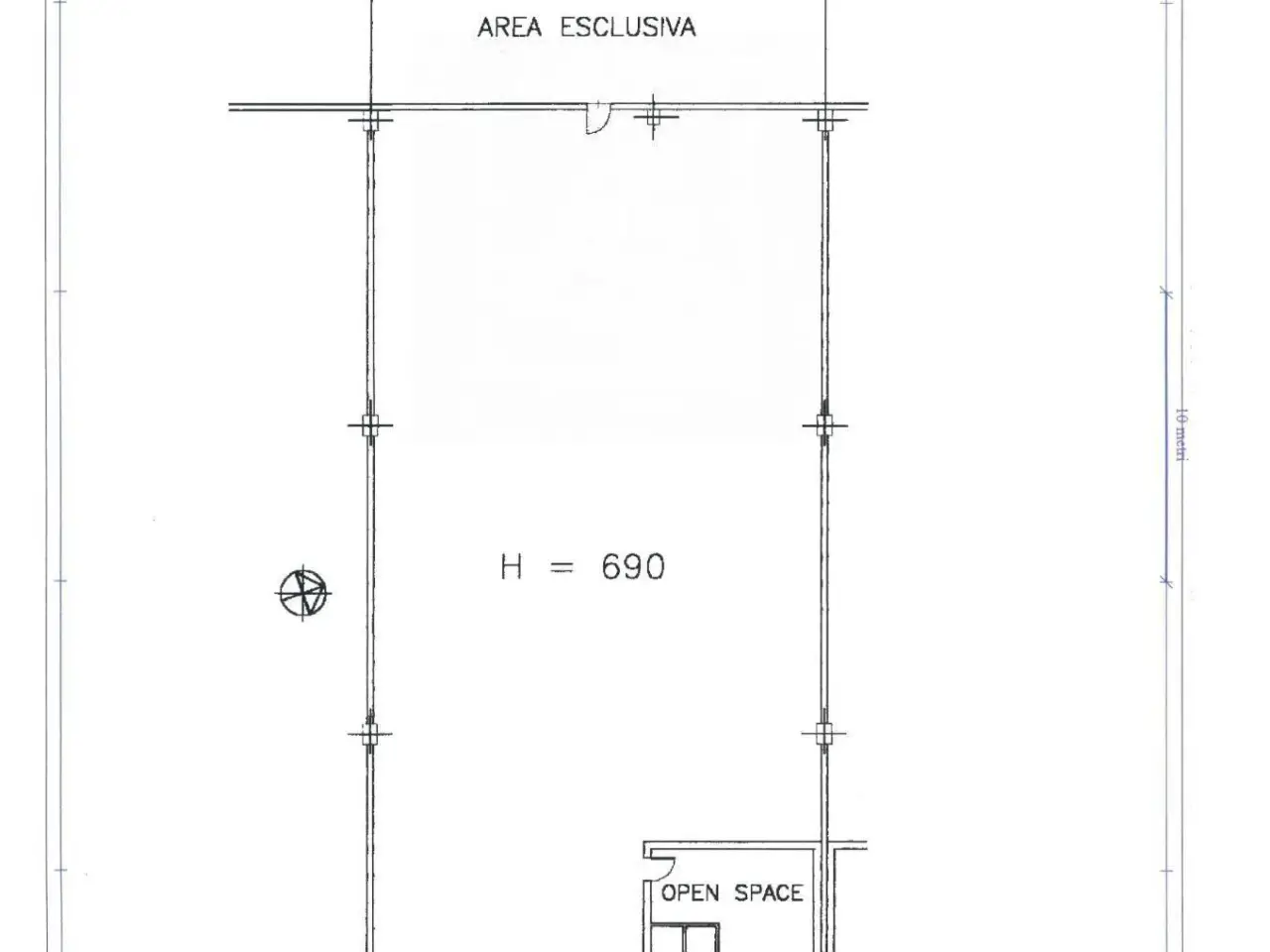 Capannone in Via Gian Maria Ferraroni 43, Reggio Emilia, {3} - Planimetria 1