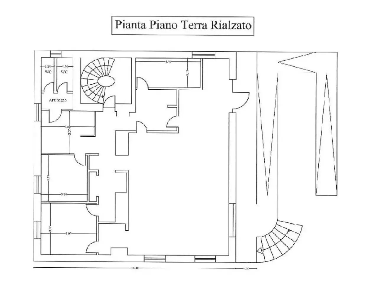 Palazzina commerciale in Corso Italia 131, Montalto Uffugo, {3} - Planimetria 1