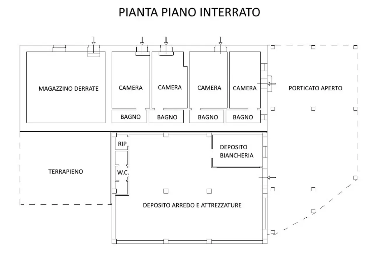 Albergo in Contrada Lamia 1, Castelluccio Dei Sauri, {3} - Planimetria 1
