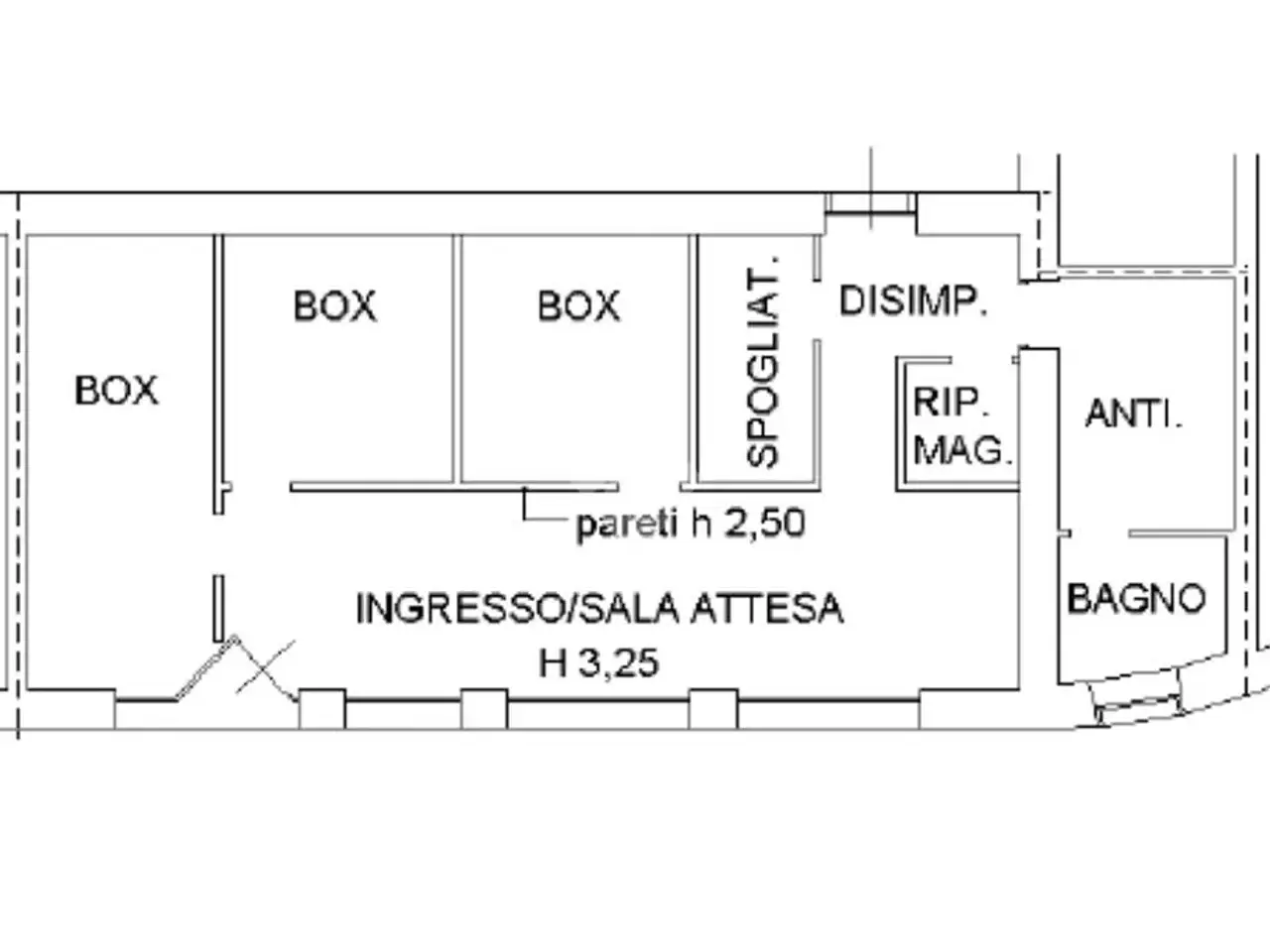 Negozio in Via Guglielmo Marconi 6, San Martino Buon Albergo, {3} - Planimetria 1