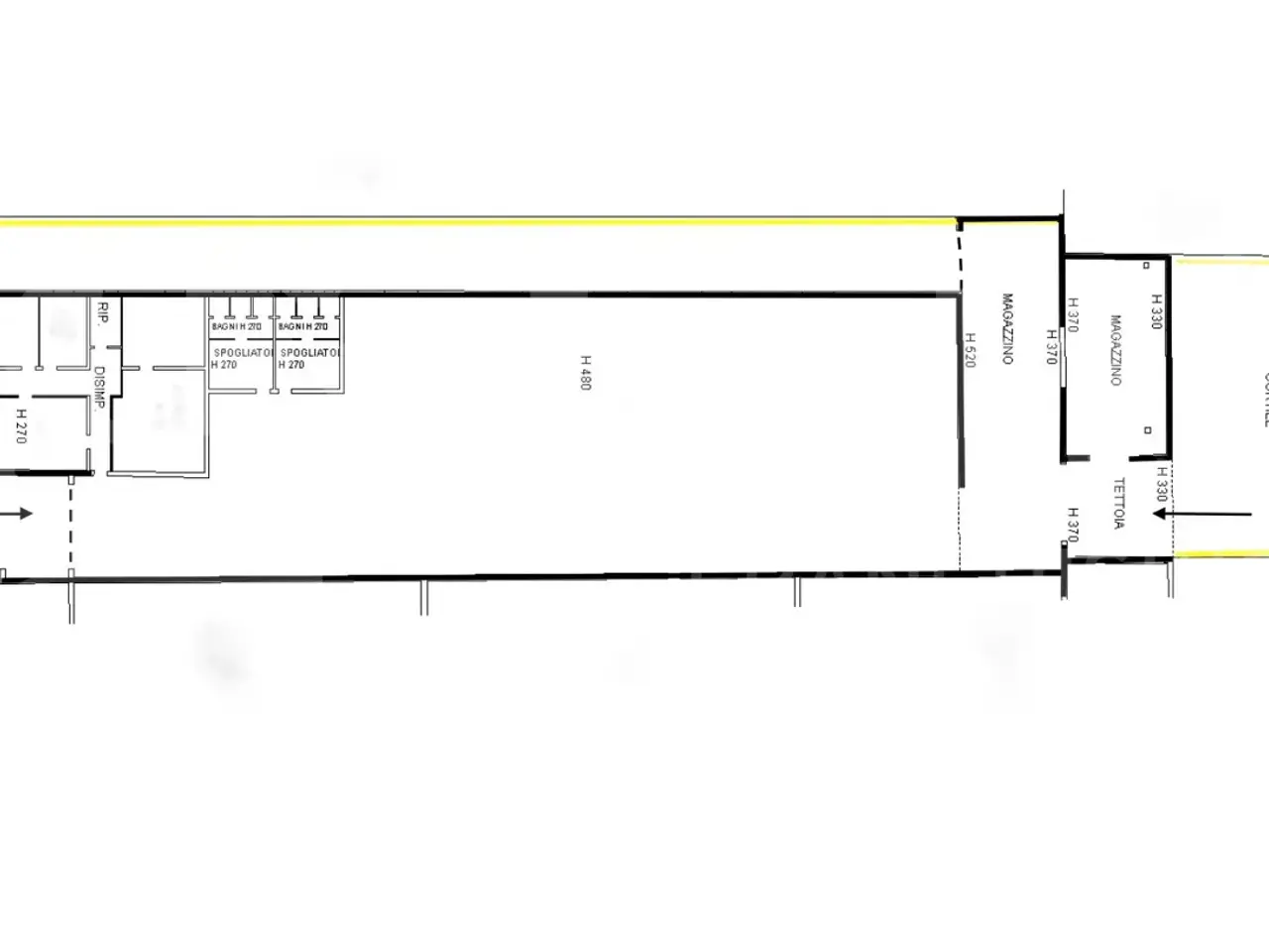 Capannone in Via l. Galli 23, Casalmaggiore, {3} - Planimetria 1