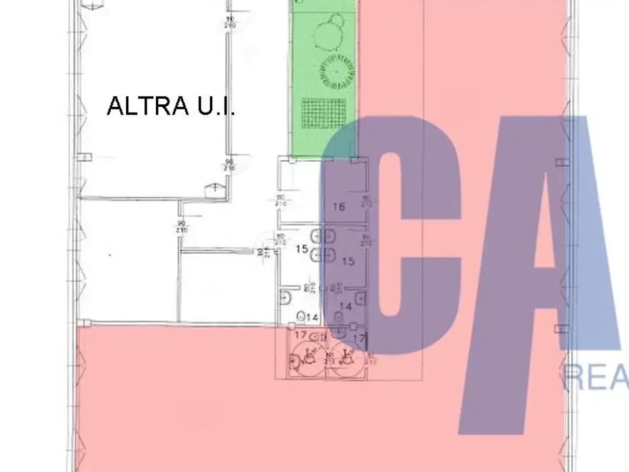 Ufficio in Via Burona, Vimodrone, {3} - Planimetria 1