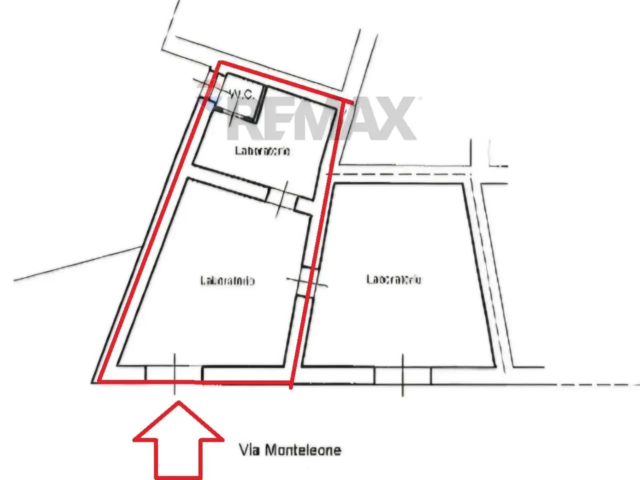Negozio in Via Monteleone 44, Palermo, {3} - Planimetria 1