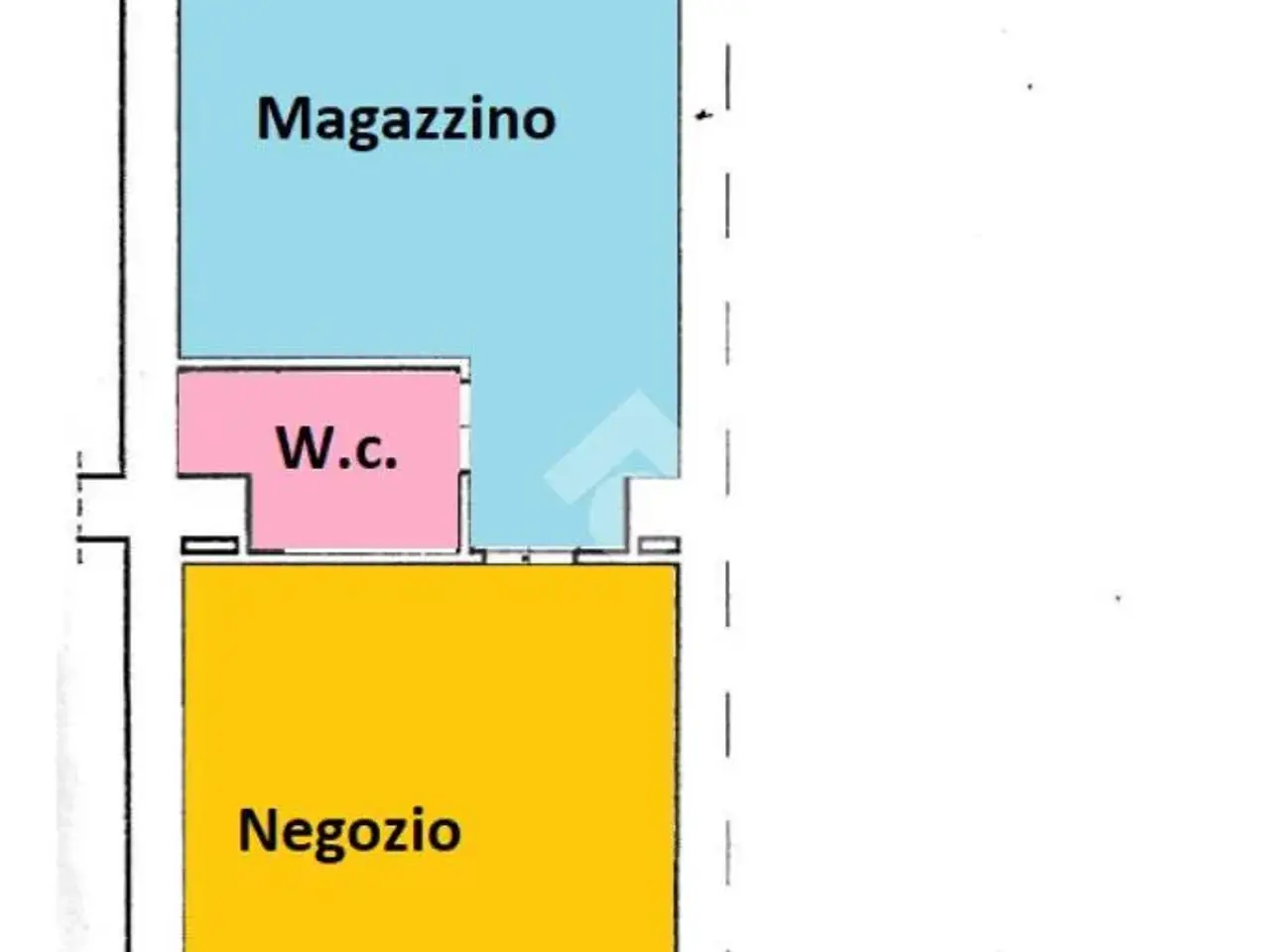 Negozio in Via Piave 46, Alessandria, {3} - Planimetria 1