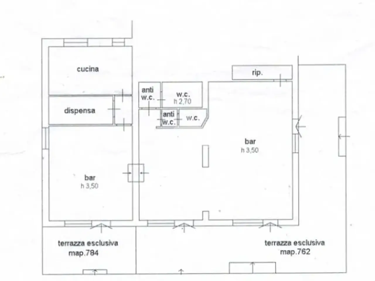 Negozio in Viale Italia 56, Pistoia, {3} - Planimetria 1