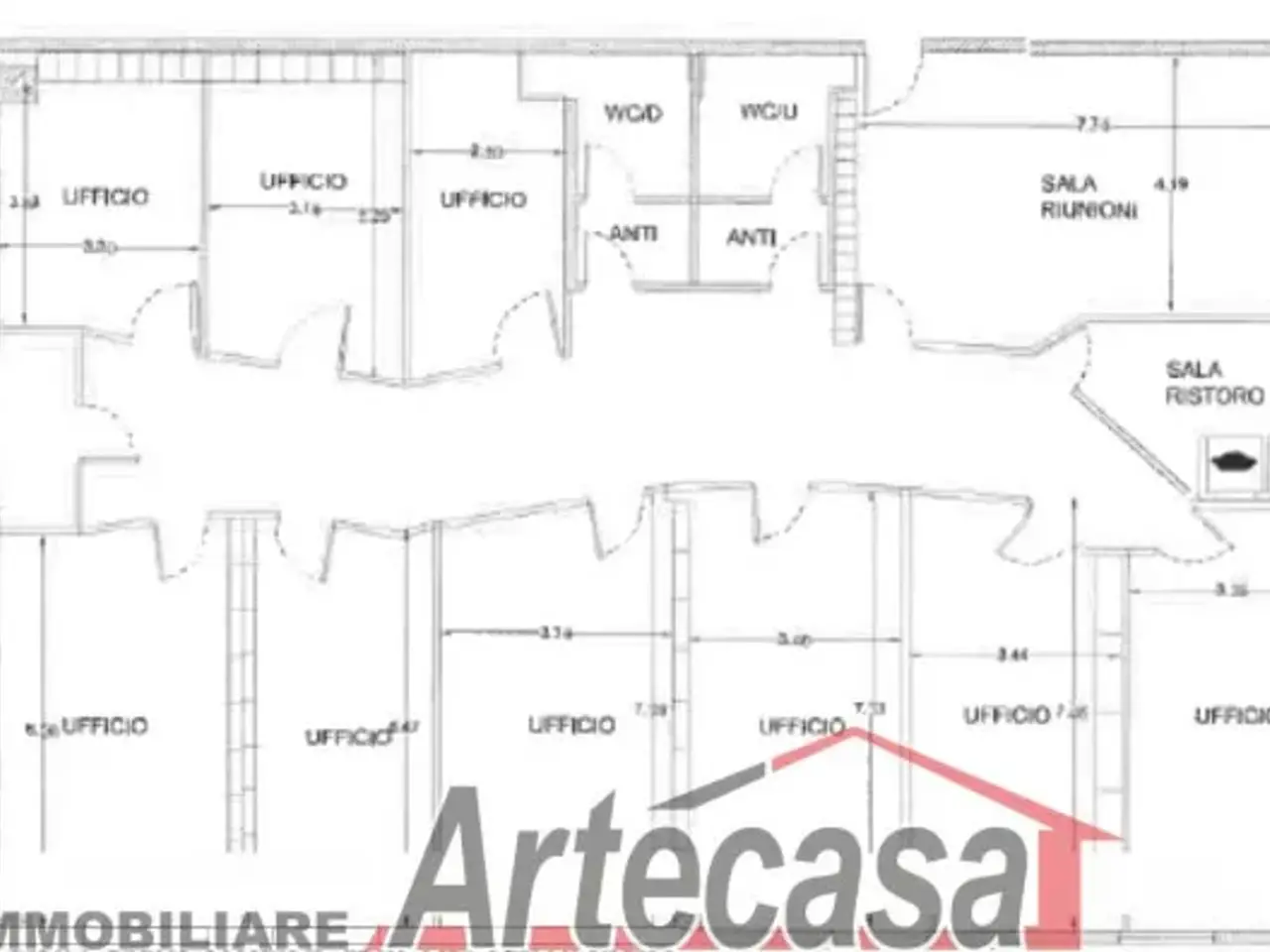 Ufficio in Via Hiroshima, Reggio Emilia, {3} - Planimetria 1