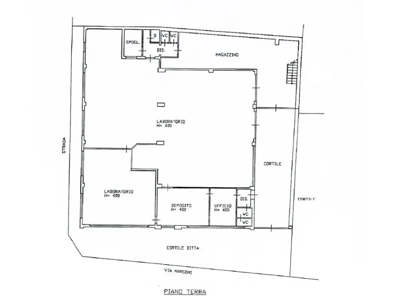 Capannone in Via Guglielmo Marconi 26, San Colombano Al Lambro, {3} - Planimetria 1