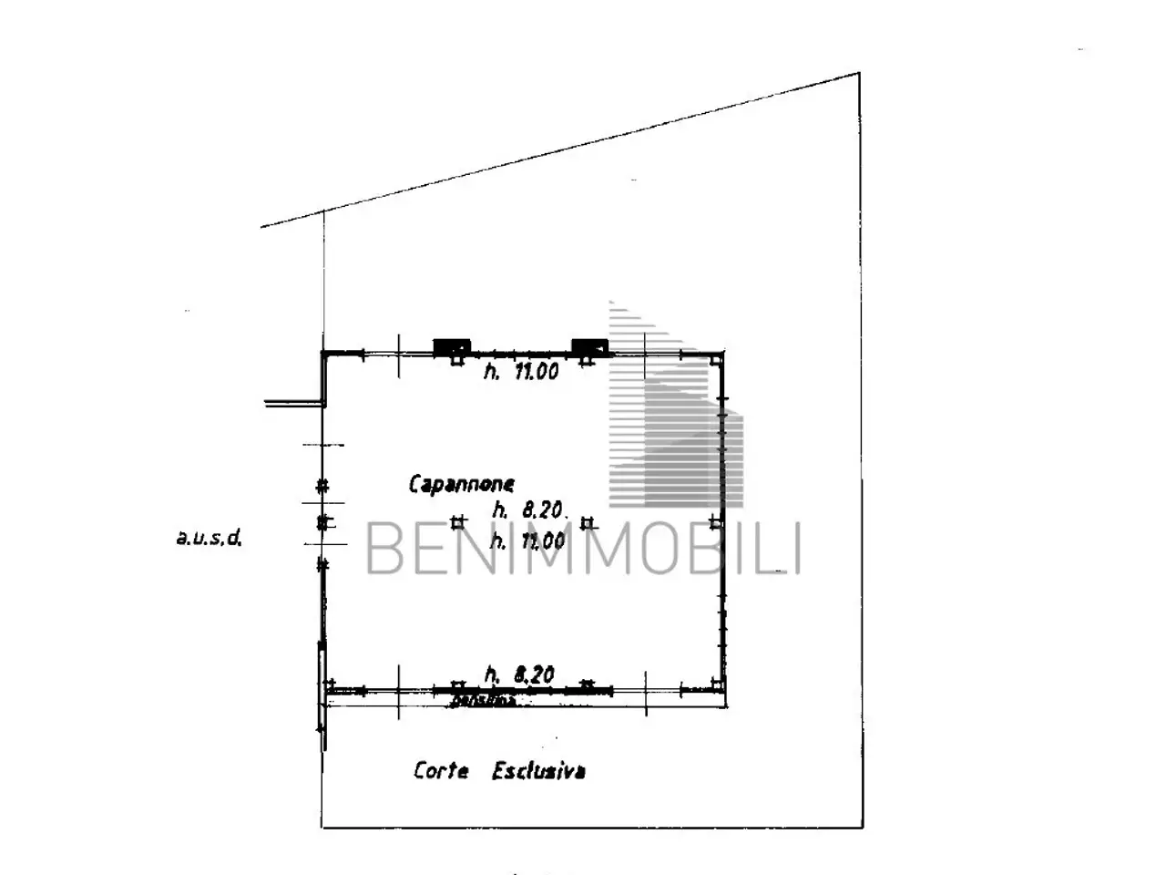Capannone in Via G.C.Abba 9, Mazzano, {3} - Planimetria 1