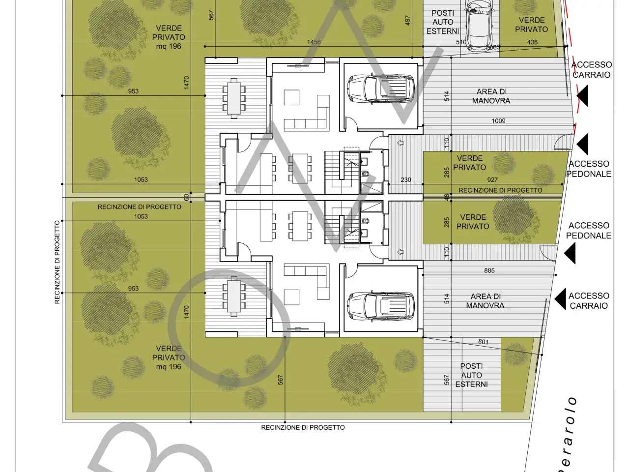 Terreno edificabile in vendita, Via Perarolo, Saccolongo - Planimetria 1