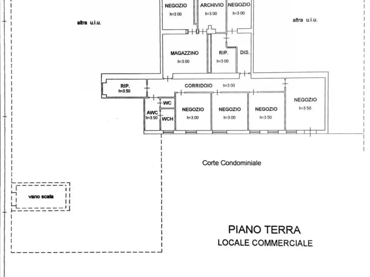 Negozio in Via Benedetto Croce 105, Pescara, {3} - Planimetria 1