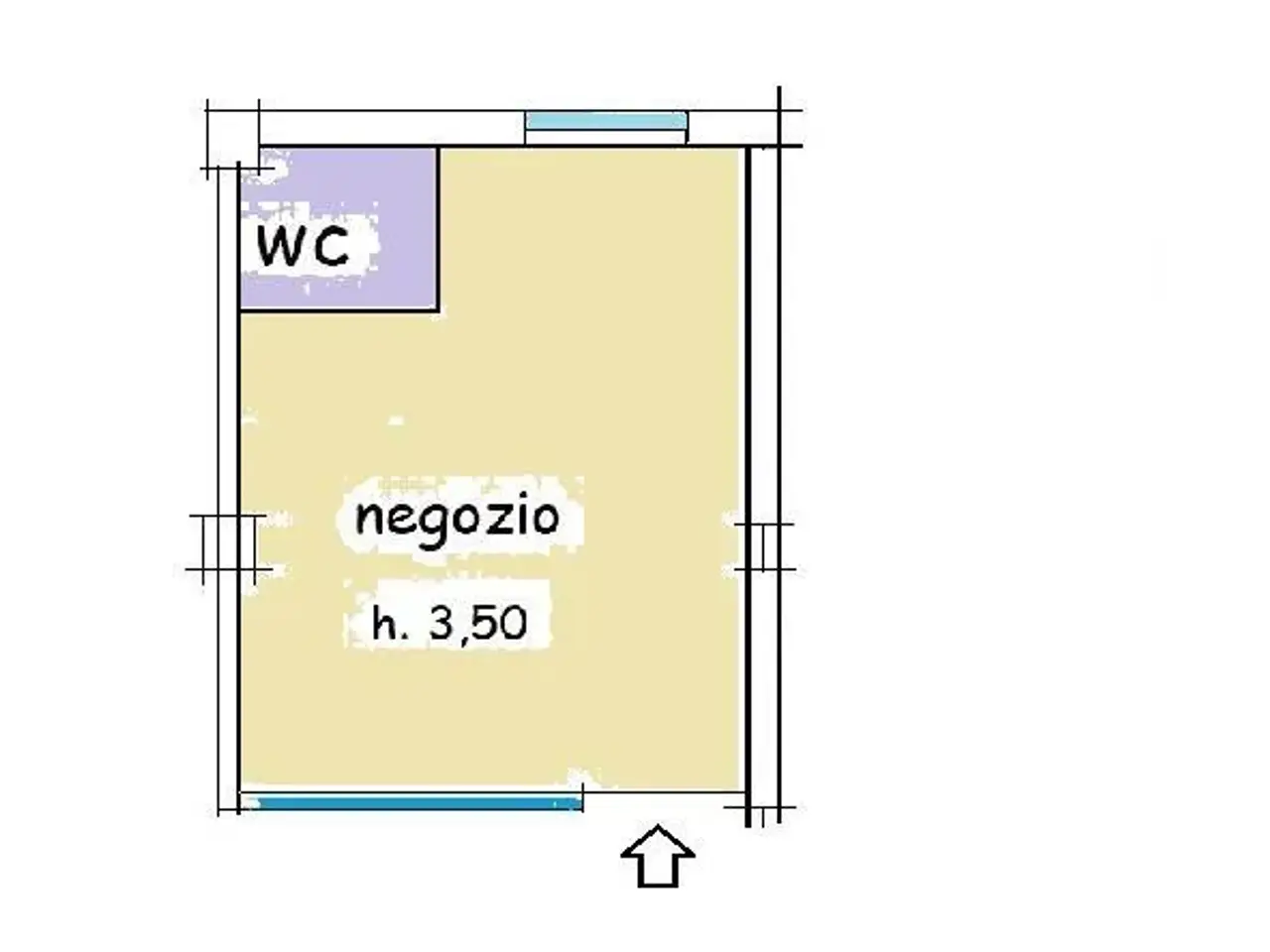 Negozio in , Granarolo Dell'Emilia, {3} - Planimetria 1