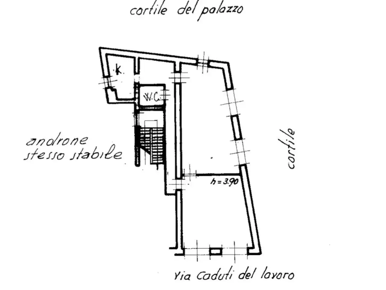 Negozio in Via Caduti del Lavoro, Catania, {3} - Planimetria 1