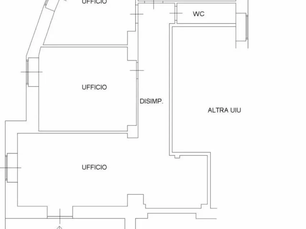 Ufficio in Via Domenico Chelini, Roma, {3} - Planimetria 1