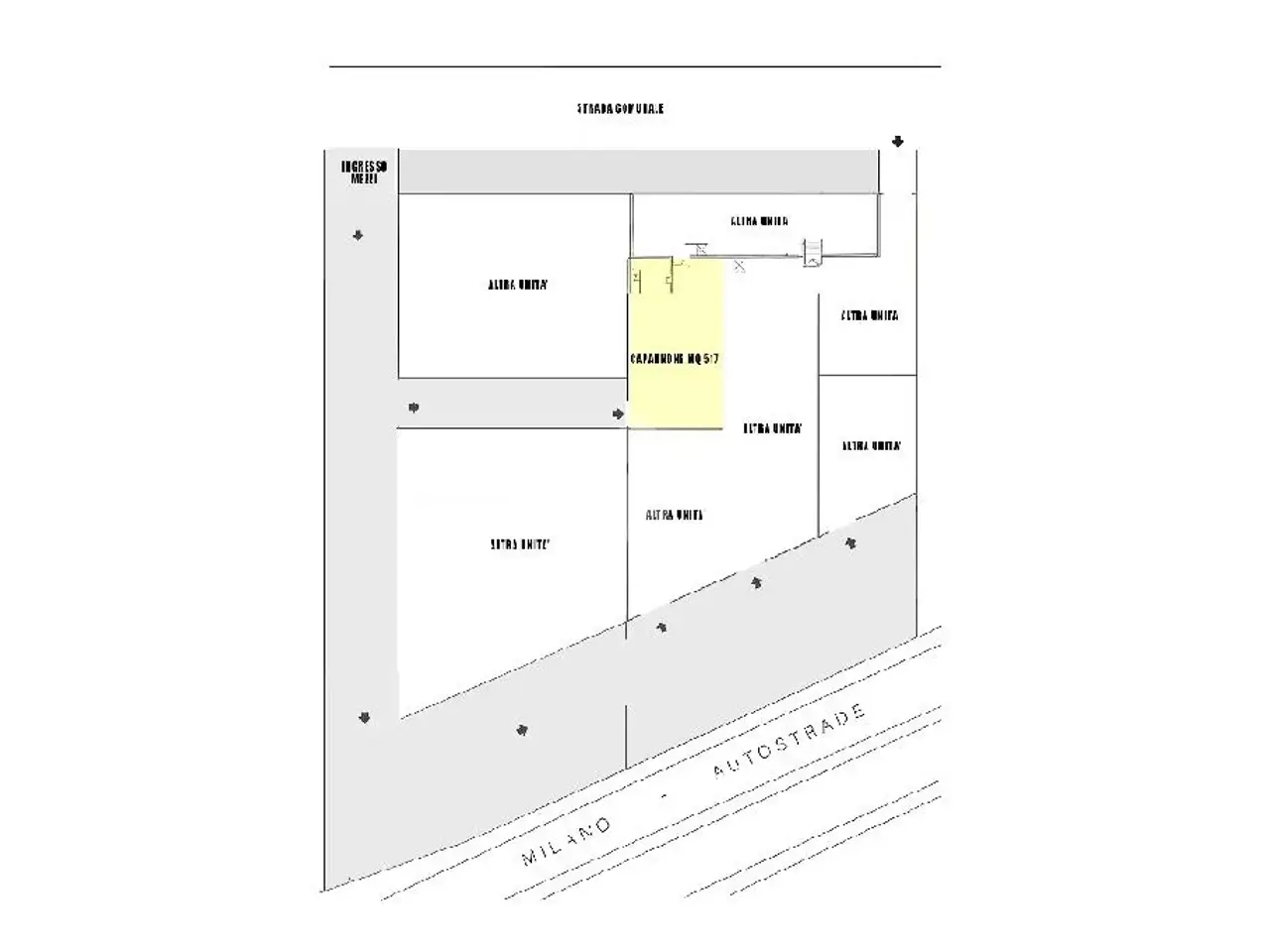 Capannone in Via Giovanni Cimabue, Cormano, {3} - Planimetria 1