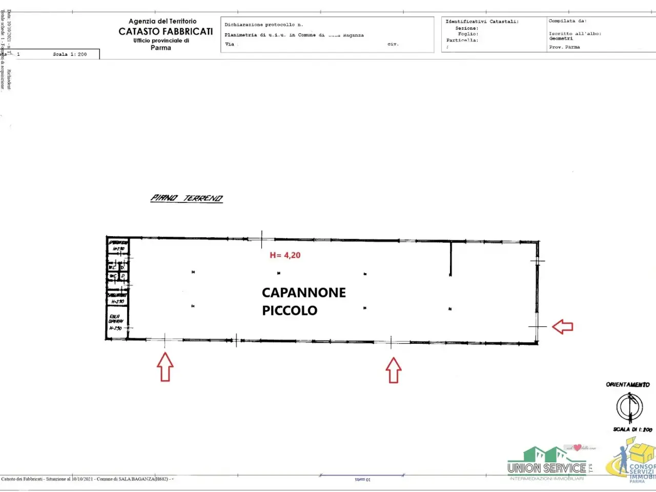 Capannone in Strada Provinciale, Sala Baganza, {3} - Planimetria 1