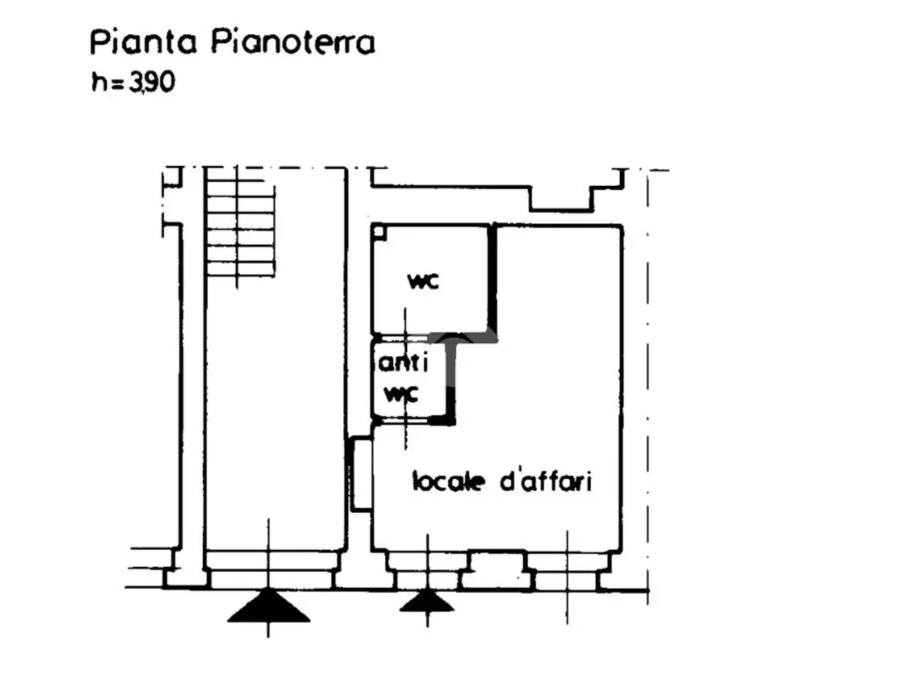 Negozio in Via Giuseppe Vidali 10, Trieste, {3} - Planimetria 1