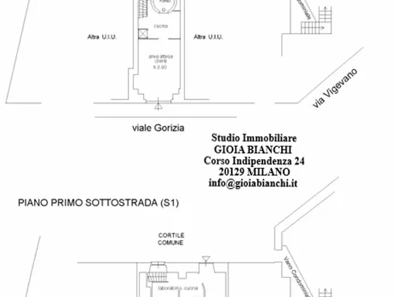 Negozio in Via Vigevano 1, Milano, {3} - Planimetria 1