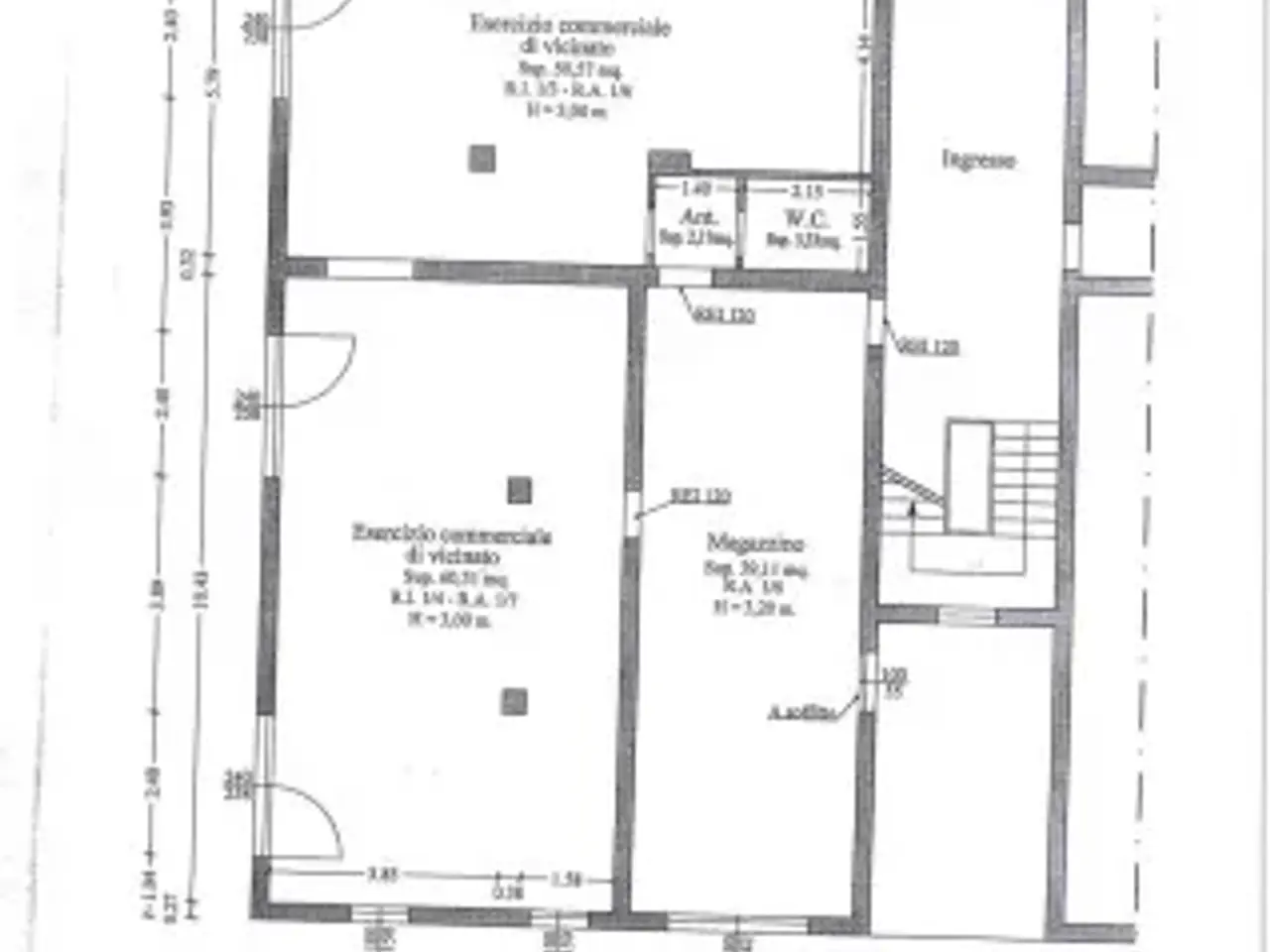 Negozio in Via Radici in Piano 297, Sassuolo, {3} - Planimetria 1