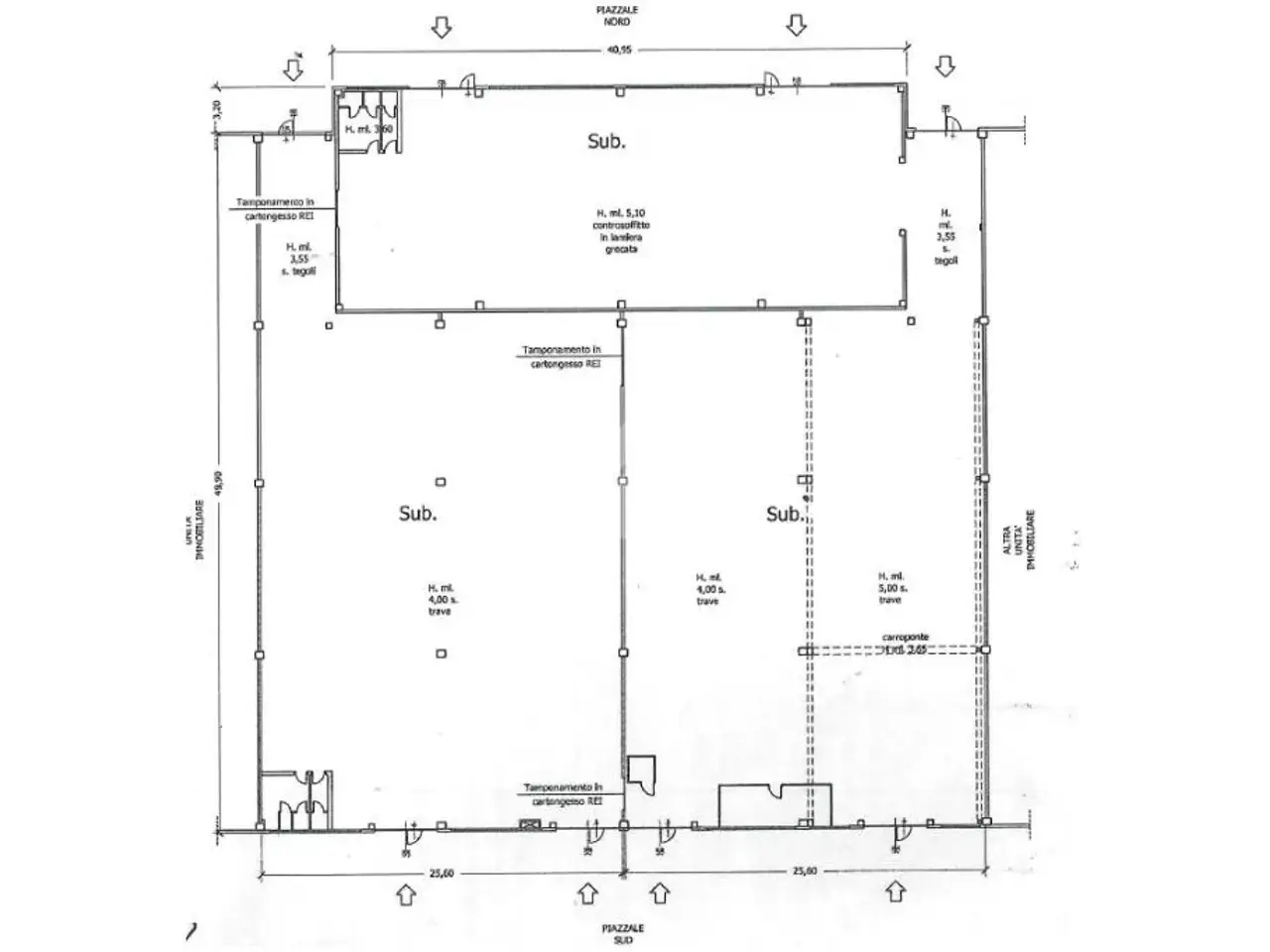 Capannone in Via Fornacetta 110, Briosco, {3} - Planimetria 1